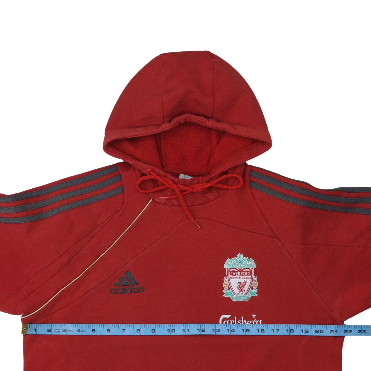 Adidas Men’s Red Liverpool FC Pullover Hoodie M Vintage Sportswear