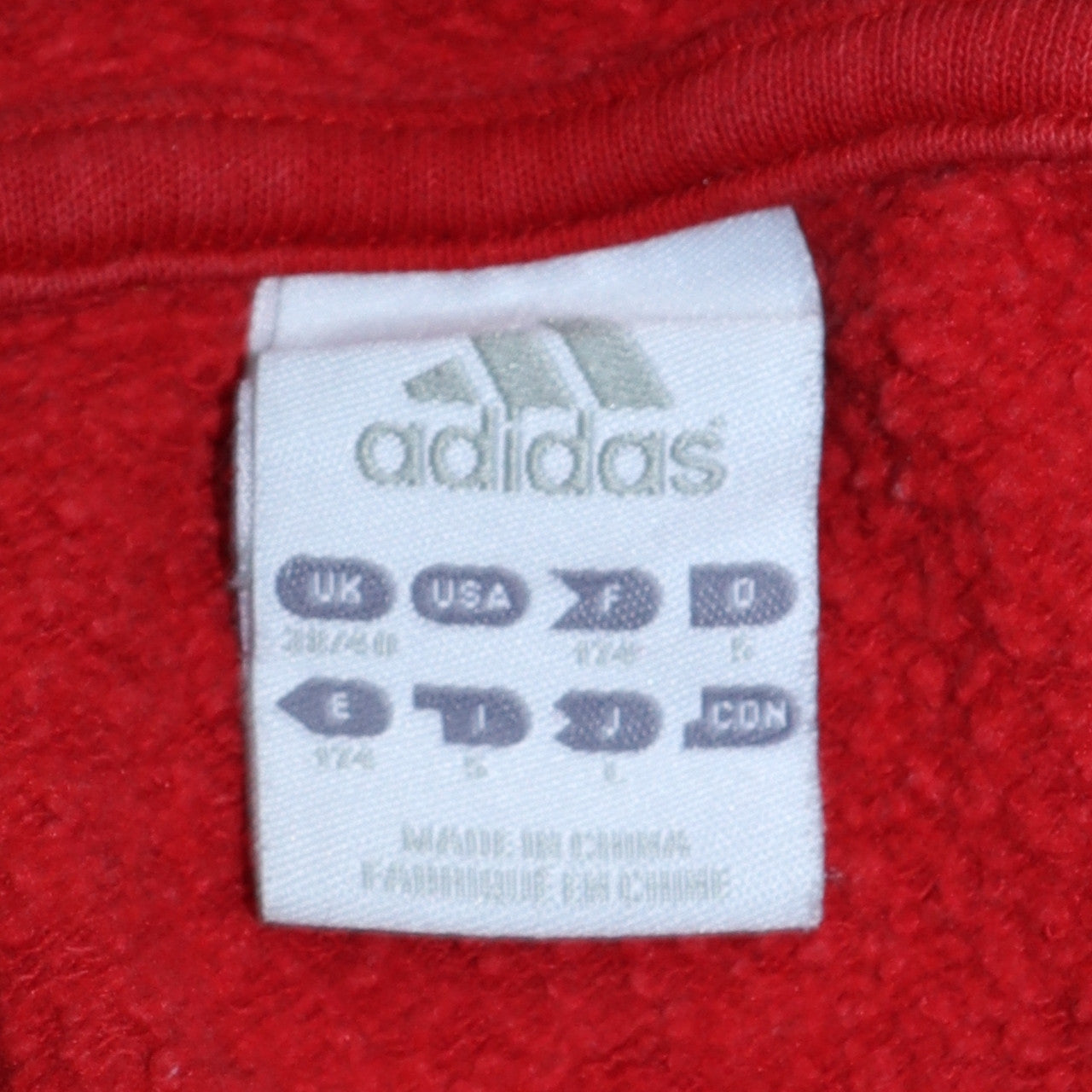 Adidas Men’s Red Liverpool FC Pullover Hoodie M Vintage Sportswear