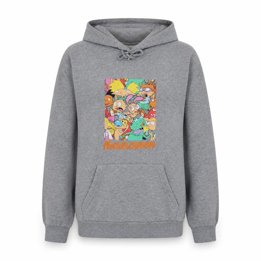Primark Nickelodeon Grey Hoodie L Women Cartoon Pullover Sweatshirt