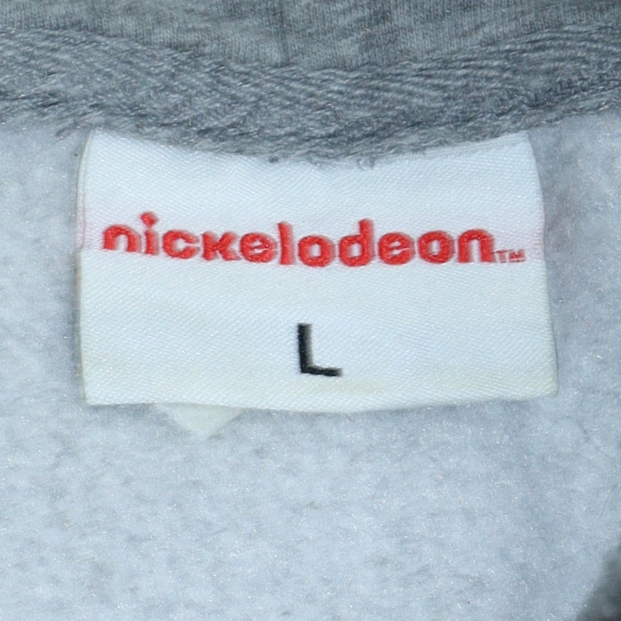 Primark Nickelodeon Grey Hoodie L Women Cartoon Pullover Sweatshirt