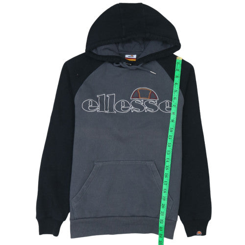 Ellesse Men’s Grey Pullover Hoodie Size S Sports Fleece Sweatshirt