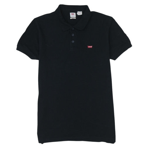 Levi's Men's Black Cotton Standard Polo Shirt Size M