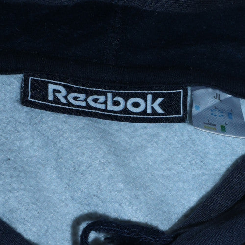 Reebok Boys Grey & Navy Pullover Hoodie 12 Years Regular Fit Sweatshirt