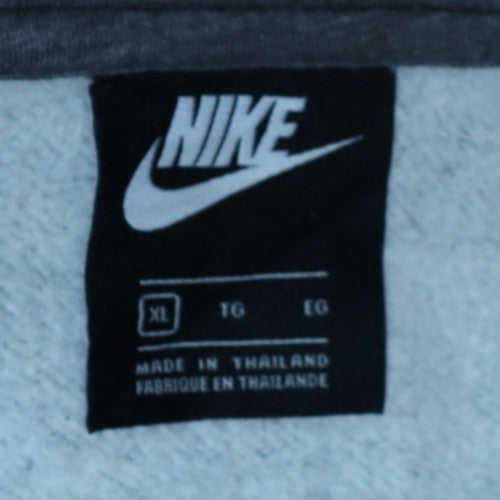 Nike Men's Grey Full Zip Hooded Sweatshirt XL Santa Clara Logo