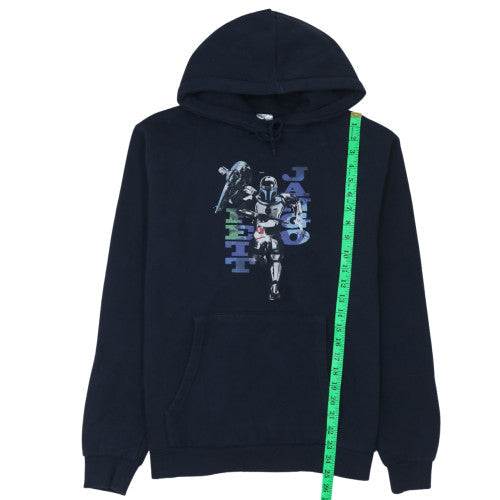 Disney Men’s Blue Graphic Pullover Hoodie - Size M - Regular Fit
