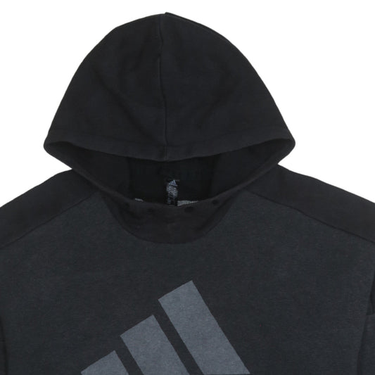 Adidas Men's Black Pullover Hoodie Medium Logo Sportswear