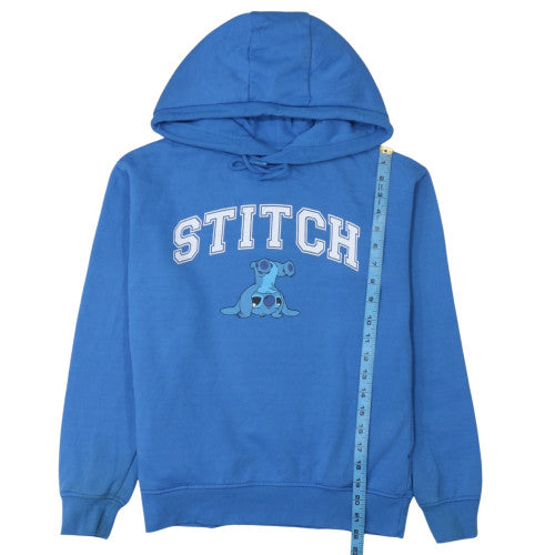 Disney Stitch Blue Pullover Hoodie Womens 2XS Primark Casual
