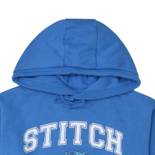 Disney Stitch Blue Pullover Hoodie Womens 2XS Primark Casual