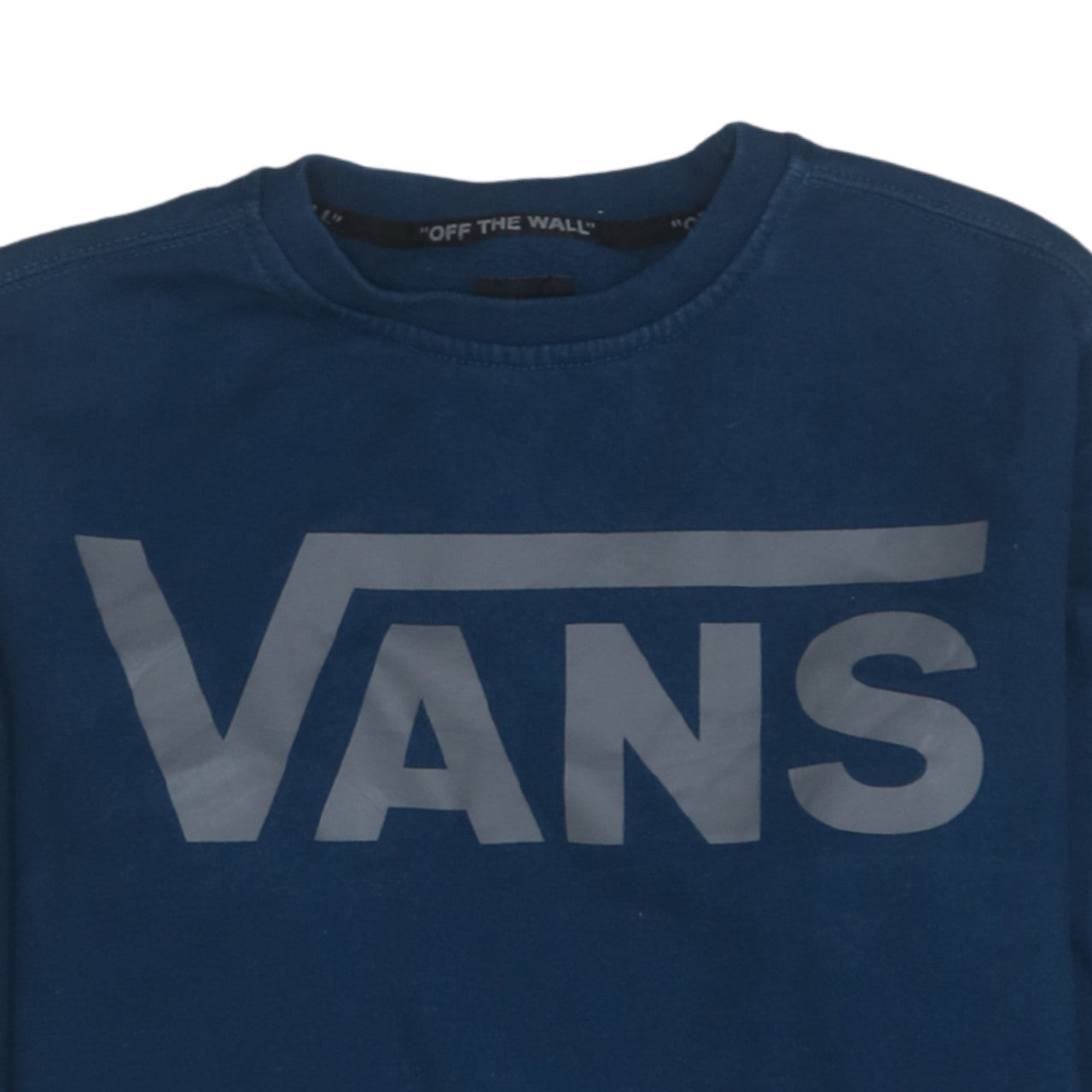 Vans Men's Blue XS Pullover Crew Neck Graphic Sweatshirt