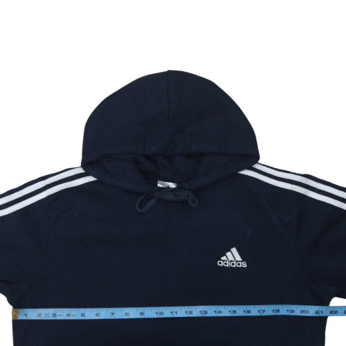 Adidas Men's Blue Pullover Hoodie Size M Sports Fleece