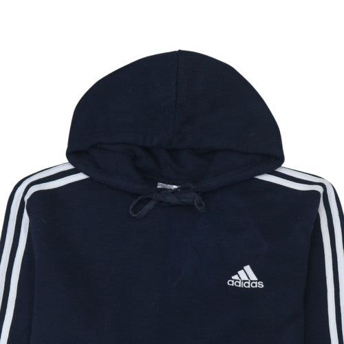 Adidas Men's Blue Pullover Hoodie Size M Sports Fleece