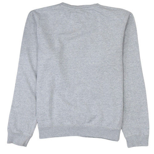 Fila Women's Grey Logo Pullover Sweatshirt M Casual Cotton Blend