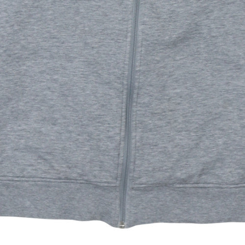 Puma Men's Grey Full Zip Sweatshirt Size M with Logo Design