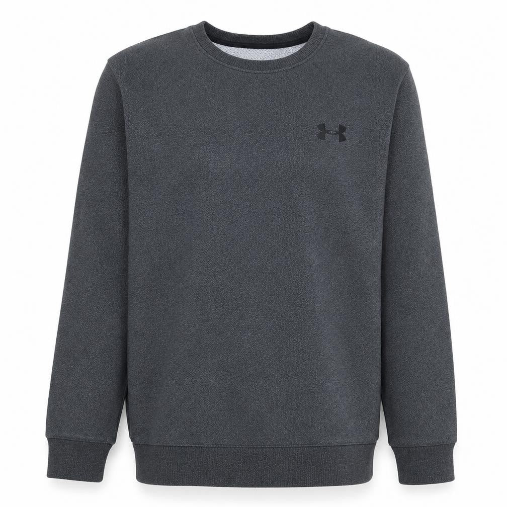 Under Armour Men's Grey ColdGear Fitted Sweatshirt Medium