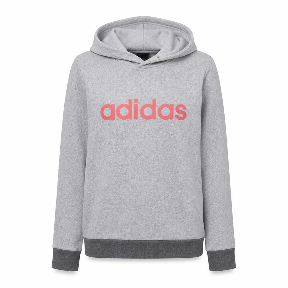Adidas Womens Grey Pullover Hoodie Small Cotton Blend Casual