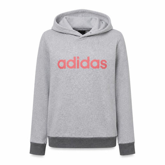 Adidas Womens Grey Pullover Hoodie Small Cotton Blend Casual