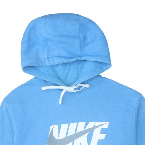 Nike Men's Blue Pullover Hoodie M Fleece Graphic Sportswear