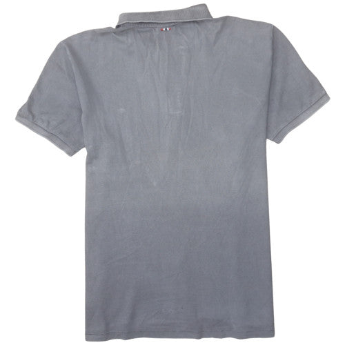 Napapijri Men's Grey Cotton Polo Shirt Size M Regular Fit
