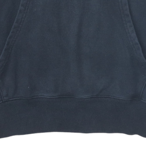 Champion Men's Black Large Pullover Hoodie 100% Cotton Logo Sweatshirt