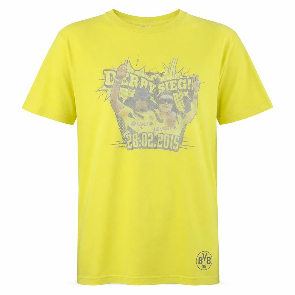 Puma Men’s Yellow XL BVB 2015 Graphic Print Short Sleeve T-Shirt