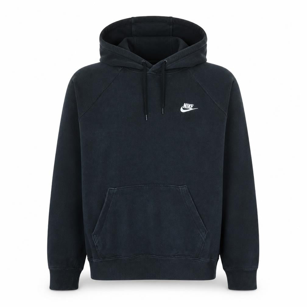 Nike Men's Black Pullover Hoodie Size M Fleece Sweatshirt