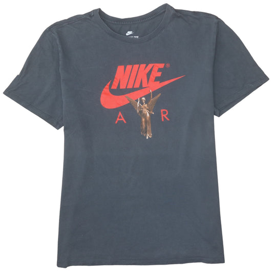 Nike Men's Black XL Athletic Fit Cotton Graphic T-Shirt