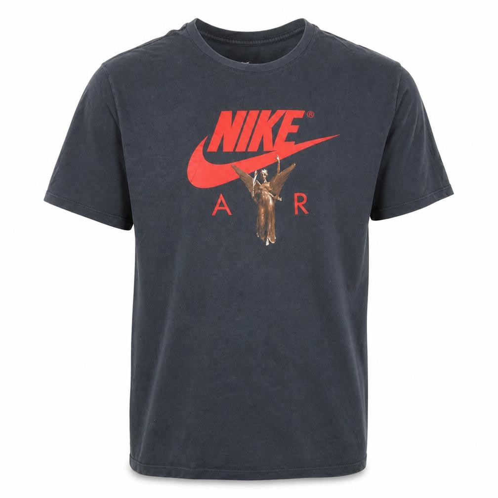 Nike Men's Black XL Athletic Fit Cotton Graphic T-Shirt