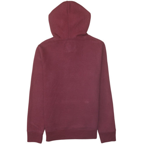 Hollister Men’s Red Pullover Hoodie XS Embroidered Logo Fleece