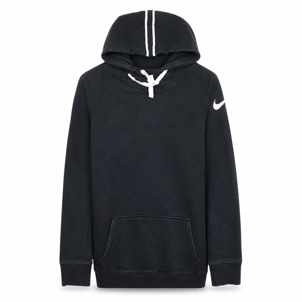 Nike Women Black Small Pullover Hoodie 100% Cotton Hooded Sweatshirt