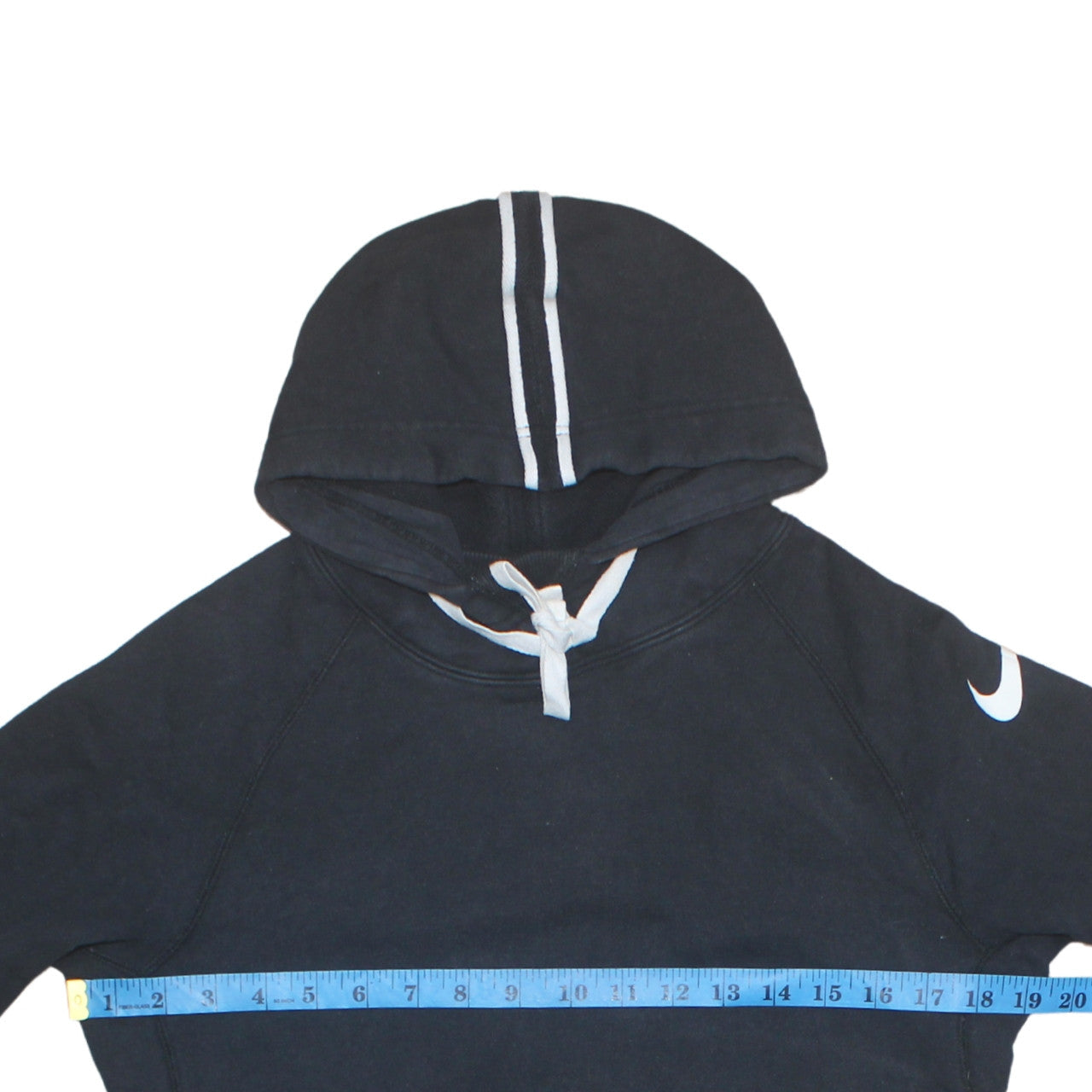 Nike Women Black Small Pullover Hoodie 100% Cotton Hooded Sweatshirt