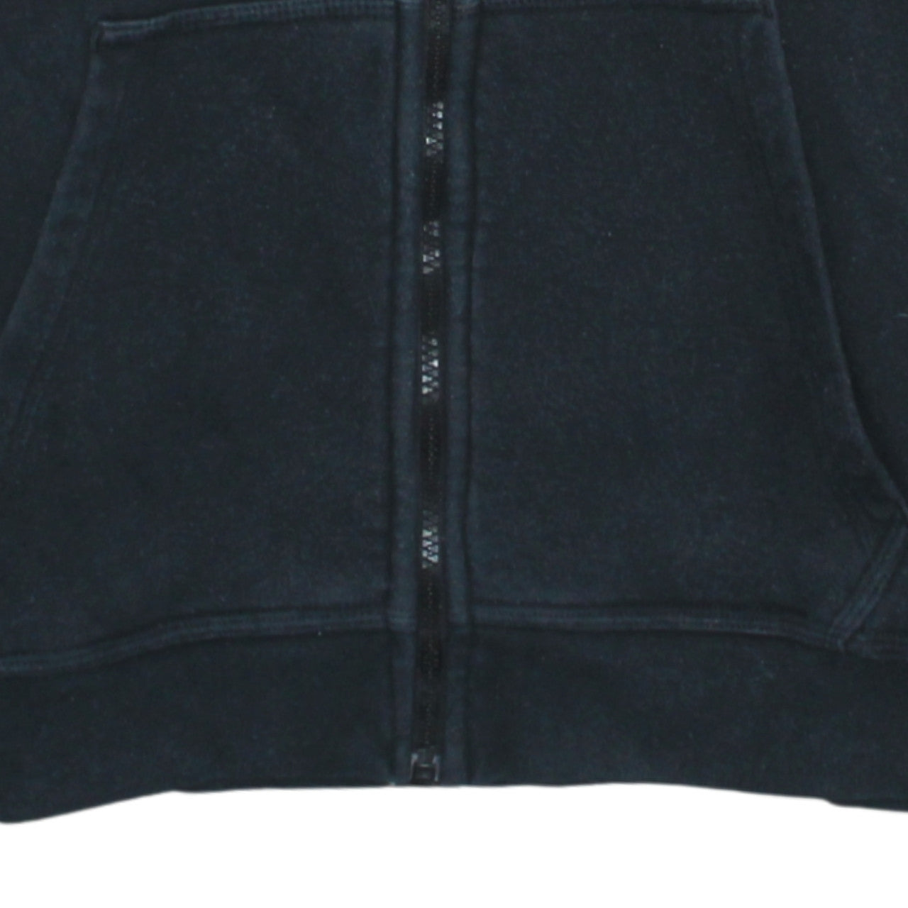 Nike Men's Black Full Zip Hoodie S Cotton Blend Fleece