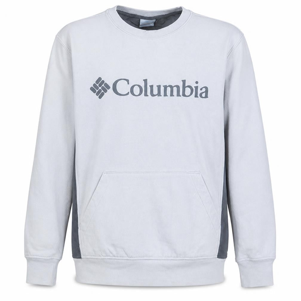 Columbia Men's White Crew Neck Logo Pullover Sweatshirt Size M