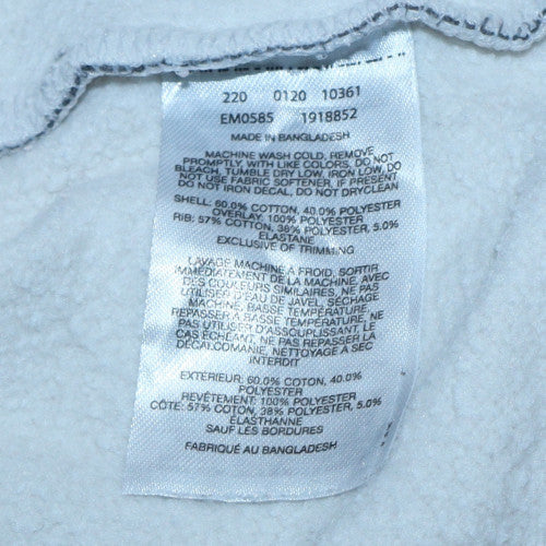 Columbia Men's White Crew Neck Logo Pullover Sweatshirt Size M