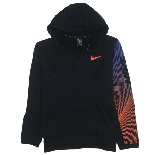 Nike Men's Black 1/2 Zip Dri-Fit Hoodie M Sportswear Sweatshirt