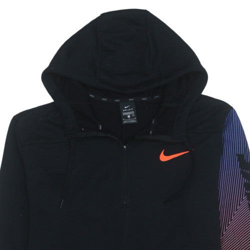 Nike Men's Black 1/2 Zip Dri-Fit Hoodie M Sportswear Sweatshirt