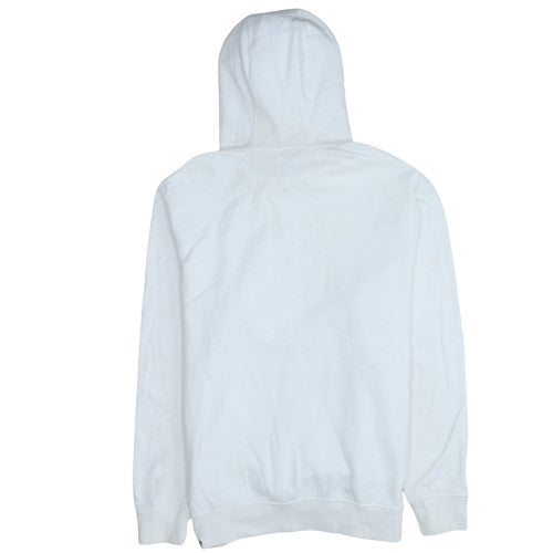 The North Face Men's White XL Pullover Hoodie with Logo Detail