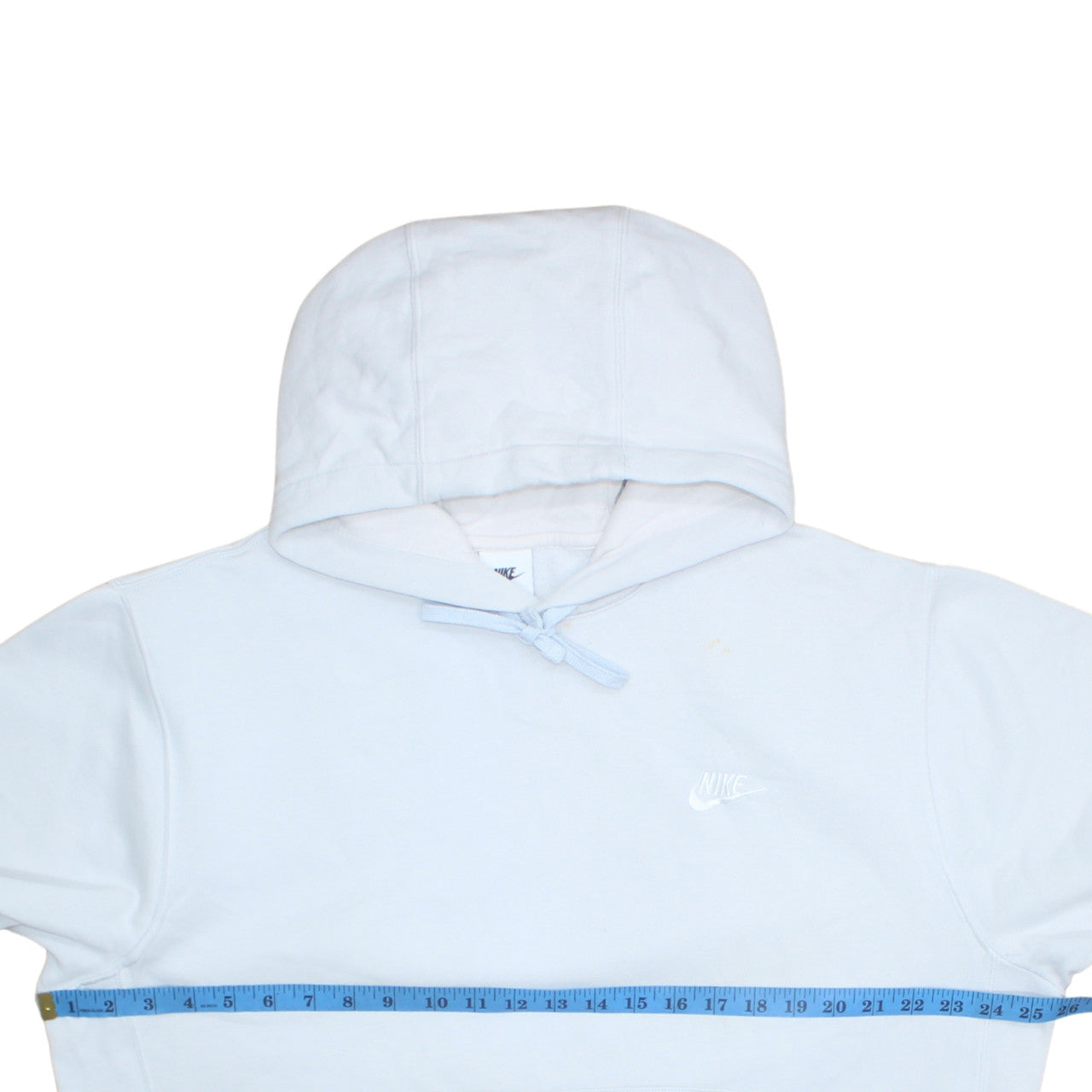 Nike Men's White Pullover Hoodie Size L Fleece Sweatshirt