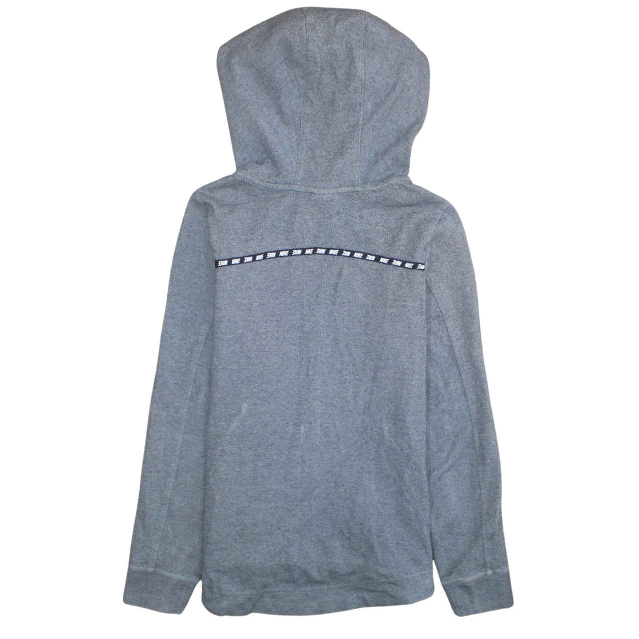 Nike Womens Grey Full Zip Hoodie XS Cotton Blend Sportswear