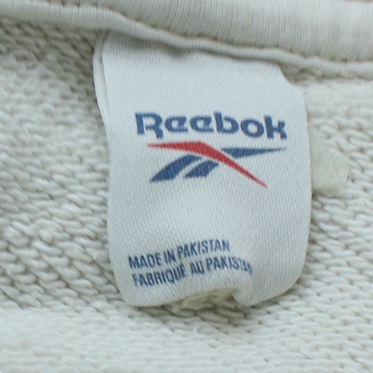 Reebok Women's White Pullover Hoodie Sweatshirt Size M Logo Style