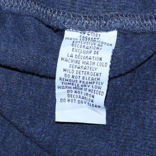 Ralph Lauren Men’s Blue Cotton Henley Jumper L Long Sleeve