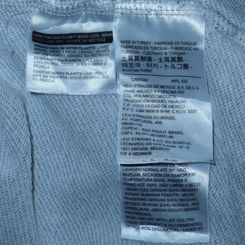 Levi's Men's Grey Pullover Hoodie M Regular Fit Logo Sweatshirt