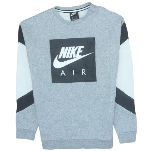 Nike Air Men's Grey Small Pullover Sweatshirt Crew Neck