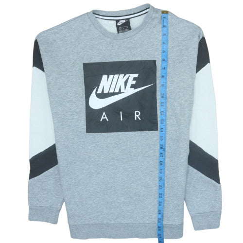 Nike Air Men's Grey Small Pullover Sweatshirt Crew Neck