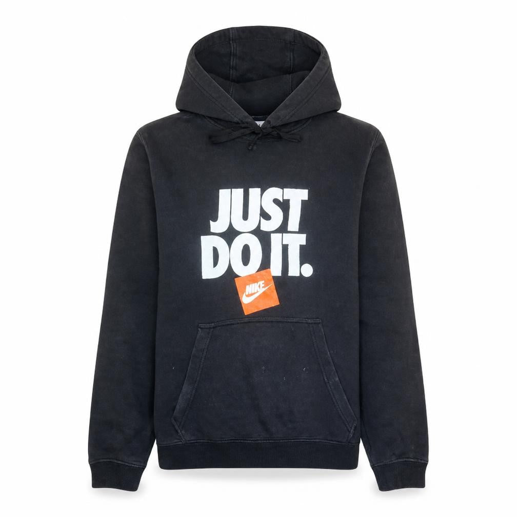 Nike Men's Black Pullover Hoodie M 'Just Do It' Graphic Sportswear