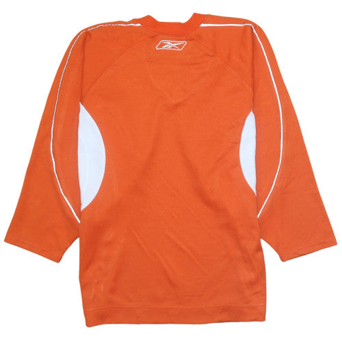 Reebok Boys Orange 3/4 Sleeve Football Jersey Top Size L