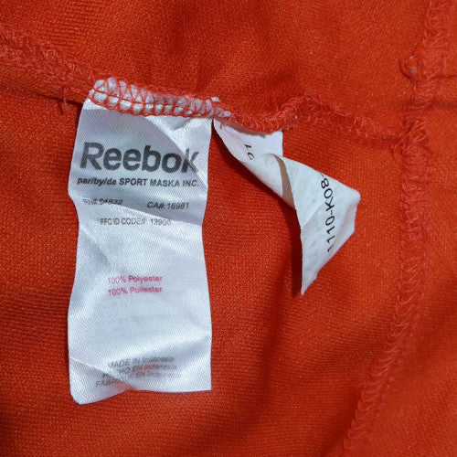 Reebok Boys Orange 3/4 Sleeve Football Jersey Top Size L