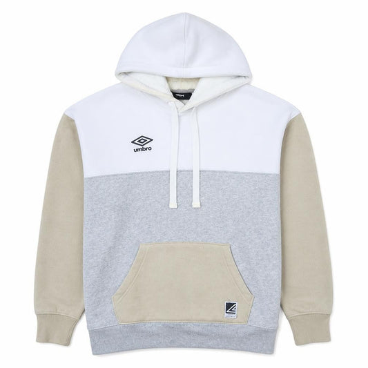 Umbro Men’s Beige White Grey Pullover Hoodie Size M