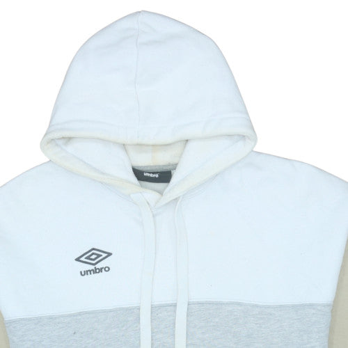 Umbro Men’s Beige White Grey Pullover Hoodie Size M