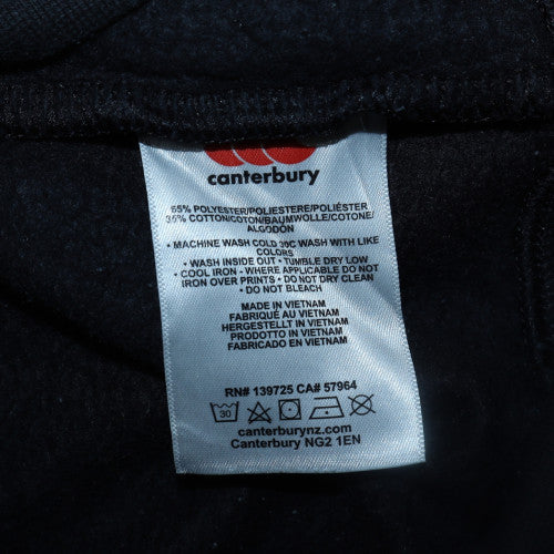 Canterbury Womens Black Size 6 Full Zip Hoodie Sweatshirt