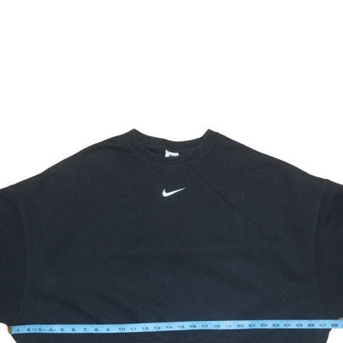 Nike Womens Black Crew Neck Pullover Sweatshirt M